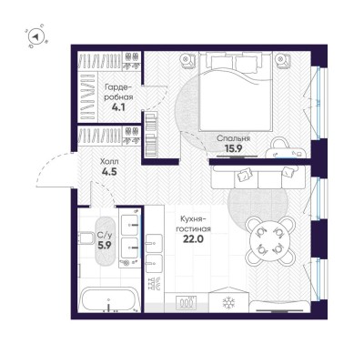 1к. квартира