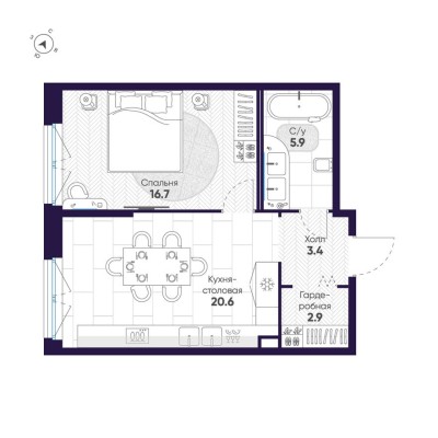 1к. квартира