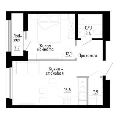 1к. квартира