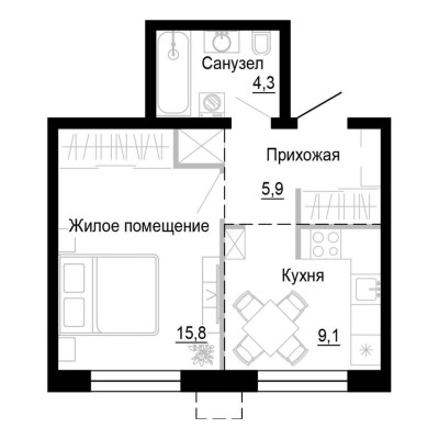 1к. квартира