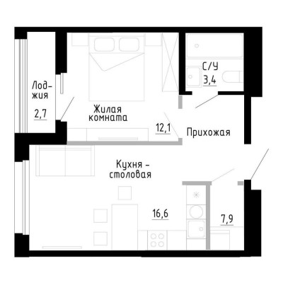 1к. квартира