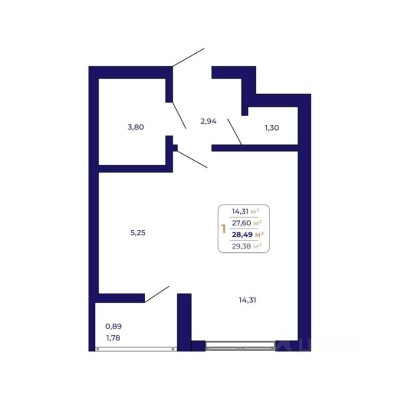 1к. квартира