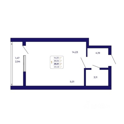 1к. квартира