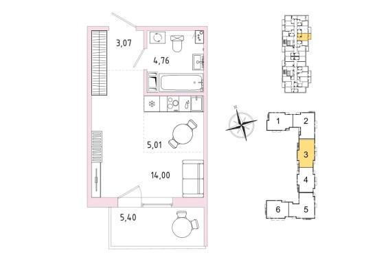 1к. квартира