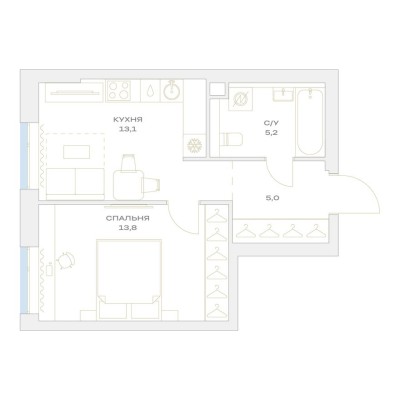 1к. квартира