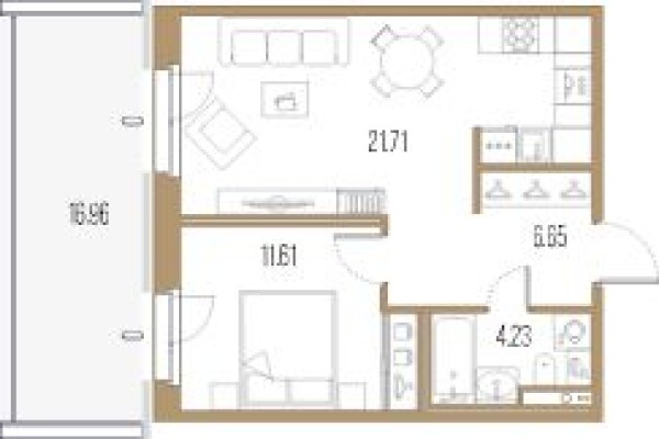 1к. квартира