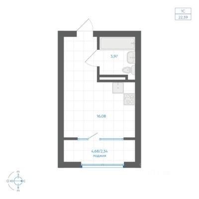 1к. квартира