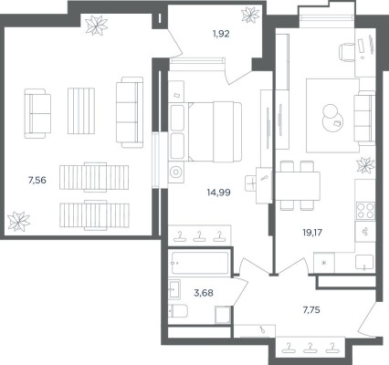 2к. квартира