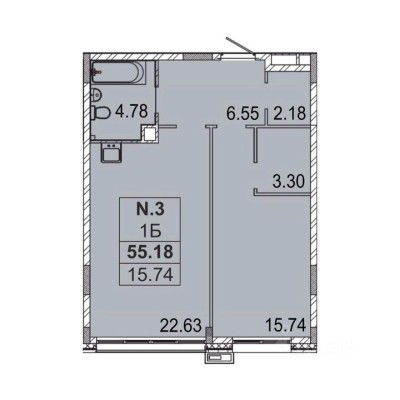 1к. квартира