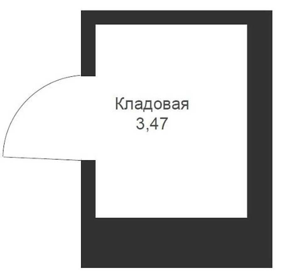 Кладовая на этаже, 3.5 м²