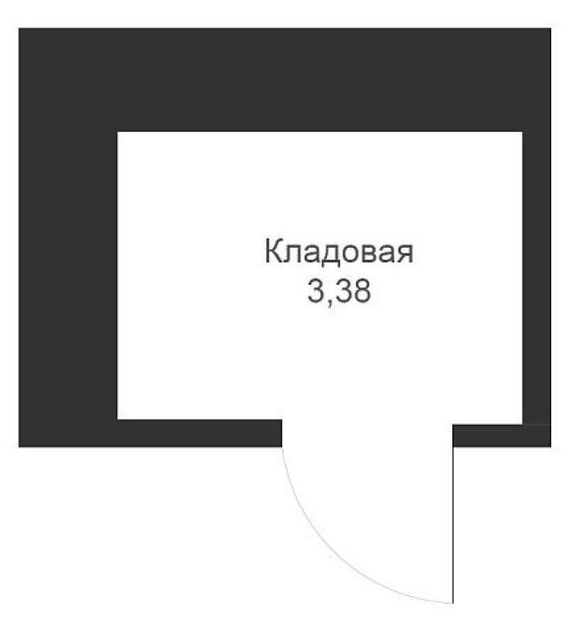 Кладовая на этаже, 3.4 м²