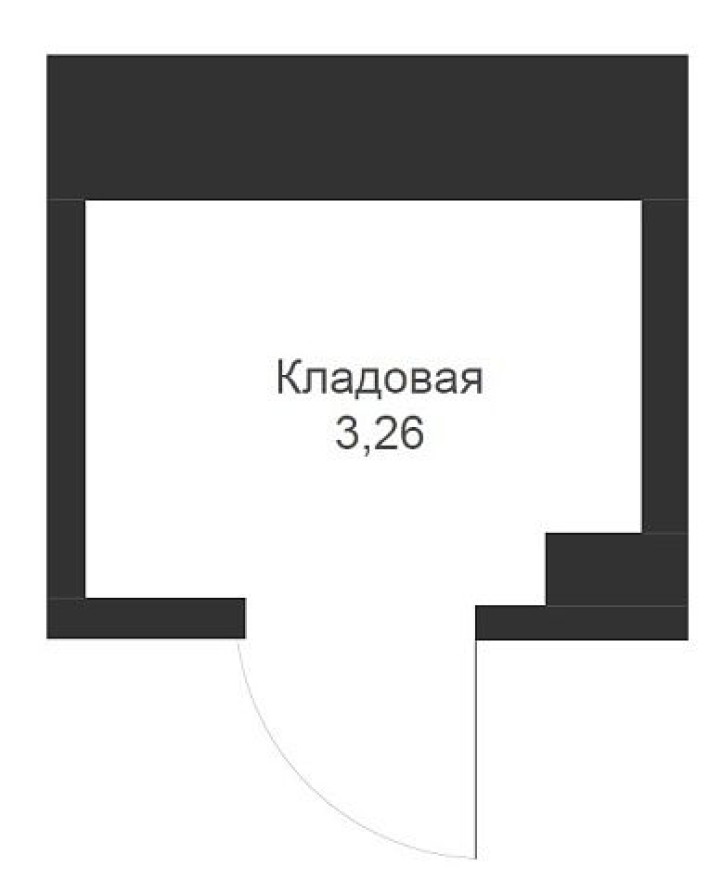 Кладовая на этаже, 3.3 м²