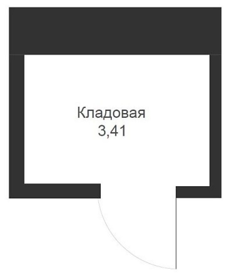 Кладовая на этаже, 3.4 м²