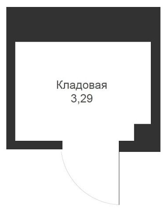 Кладовая на этаже, 3.3 м²