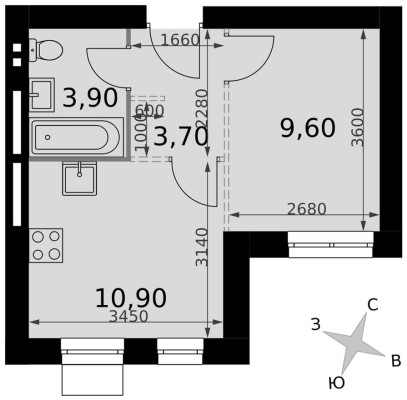 1к. квартира
