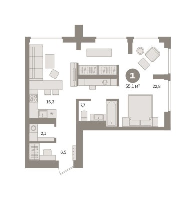 1к. квартира