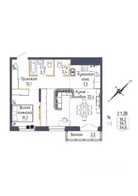 2к. квартира