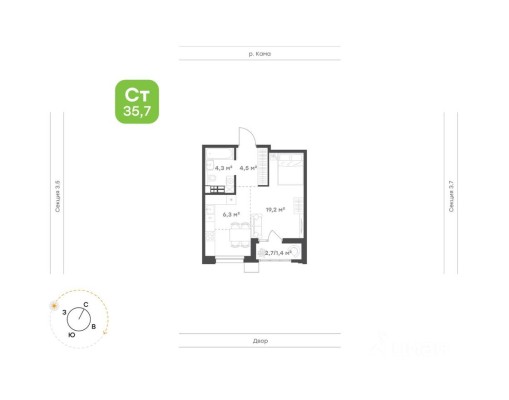 1к. квартира