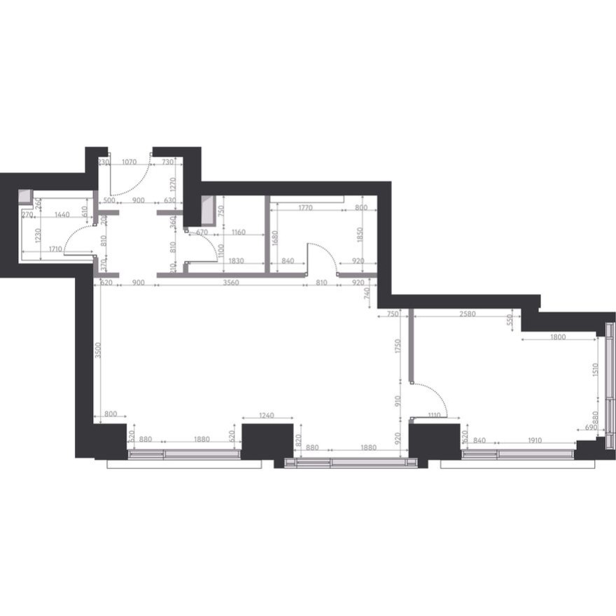 Студия-квартира, 60.1 м²