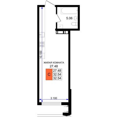 1к. квартира