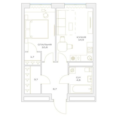 1к. квартира