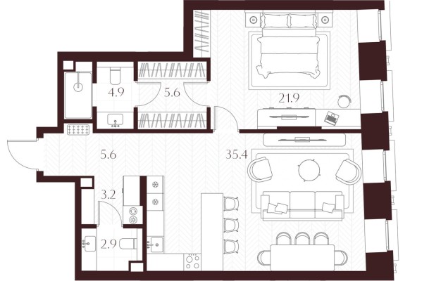 1к. квартира