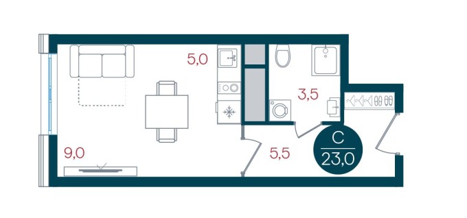 Студия-квартира