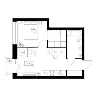 1к. квартира