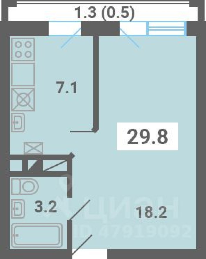 1к. квартира
