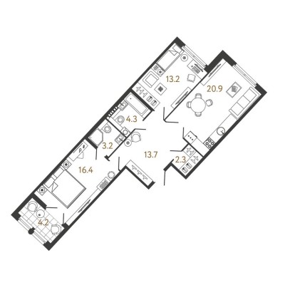 2к. квартира