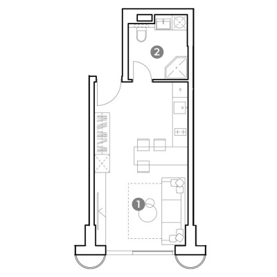 1к. апартаменты