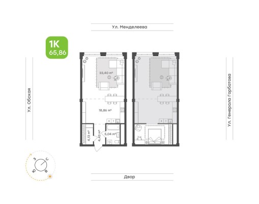 1к. квартира