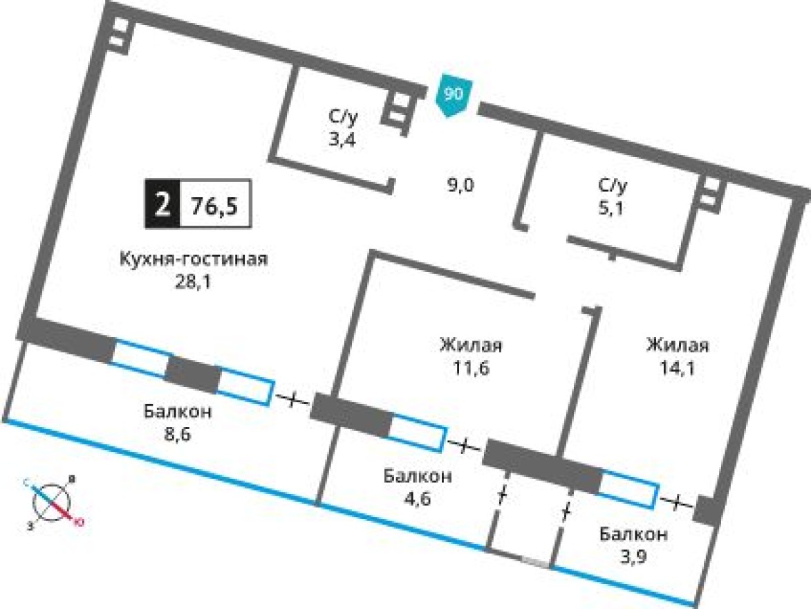 2к. квартира