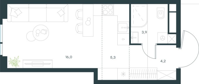 Студия-квартира