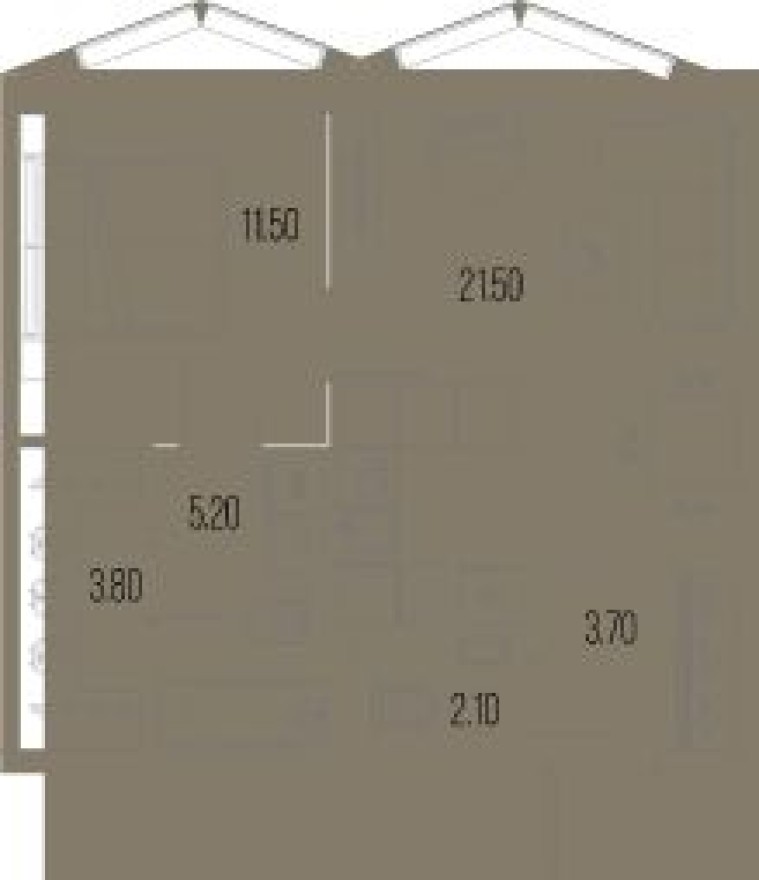 1к. квартира, 47.8 м²