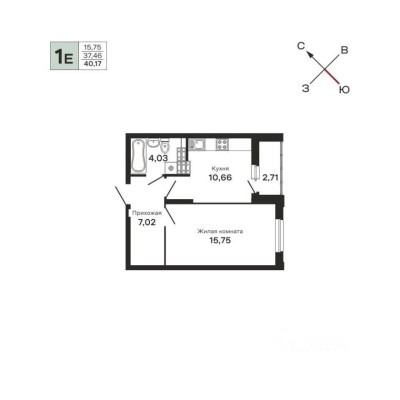 1к. квартира