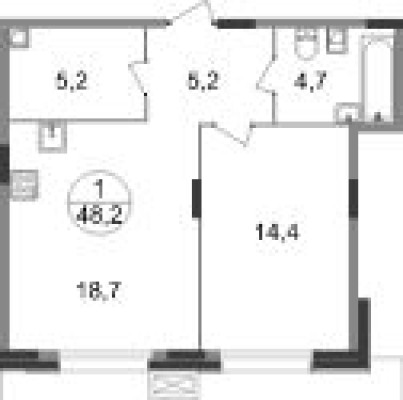 1к. квартира