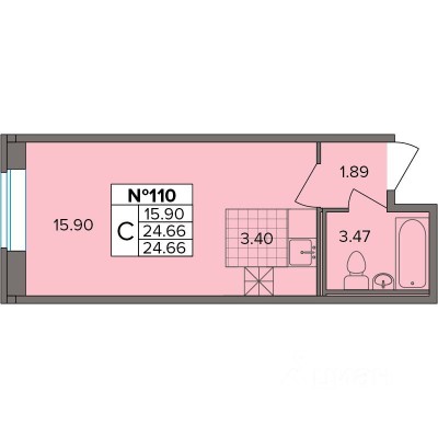 1к. квартира