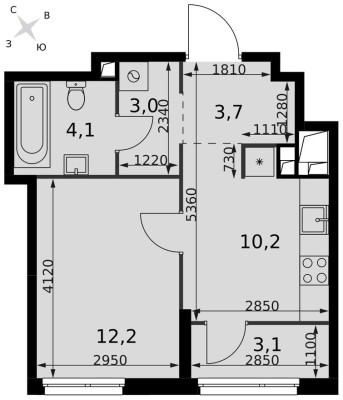 1к. квартира