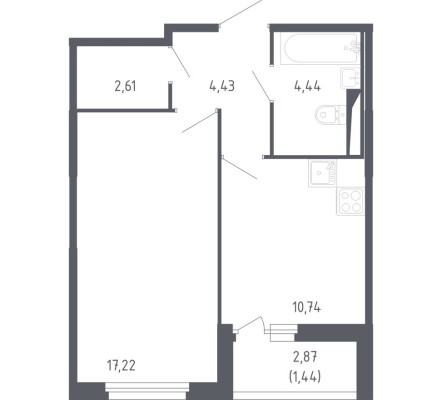 1к. квартира