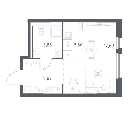 Студия-квартира