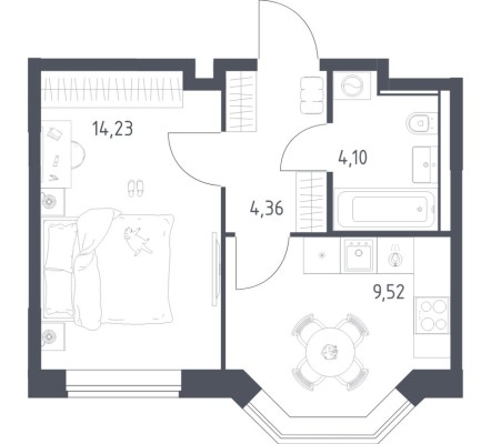 1к. квартира