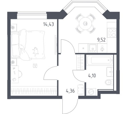1к. квартира
