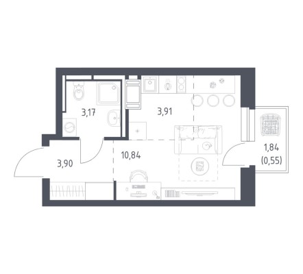 Студия-квартира
