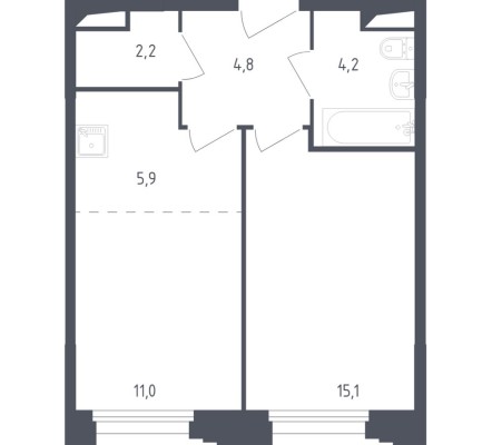 1к. квартира