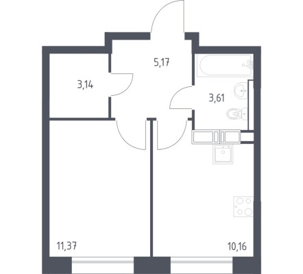 1к. квартира