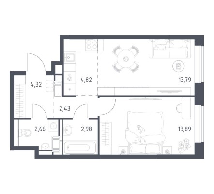 1к. квартира