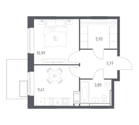 1к. квартира