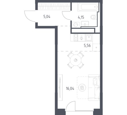 1к. квартира