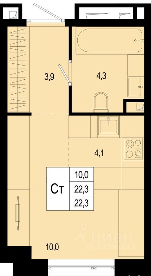 1к. квартира